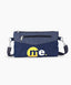 Unisex Denim Sling Bag for Men & Women Crossbody Side Bag with Adjustable Removable Strap Multiple Zipper Pockets Lightweight Travel Casual Daily Use Bag Blue