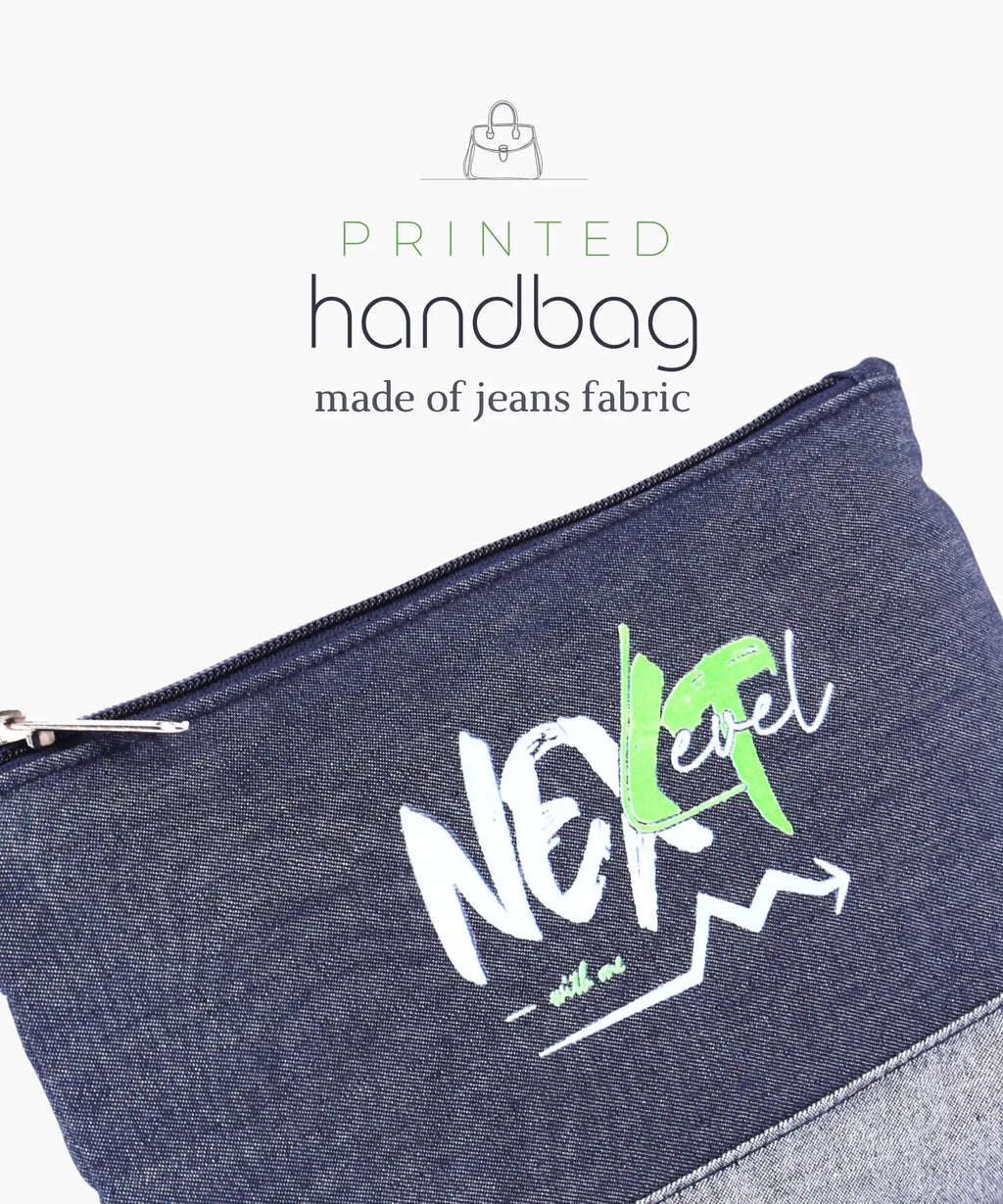 Denim Zipper Pouch for Women & Men, Multipurpose Travel Organizer, Stationery Bag, Cosmetic Bag, Clutch Wallet, Premium Jeans Fabric, Lightweight & Durable