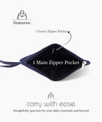 Denim Zipper Pouch for Women & Men, Multipurpose Travel Organizer, Stationery Bag, Cosmetic Bag, Clutch Wallet, Premium Jeans Fabric, Lightweight & Durable