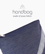 Denim Zipper Pouch for Women & Men, Multipurpose Travel Organizer, Stationery Bag, Cosmetic Bag, Clutch Wallet, Premium Jeans Fabric, Lightweight & Durable, 22x15 cm - Denim Blue